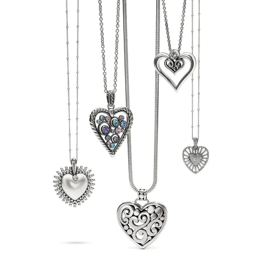 Halo Heart Necklace