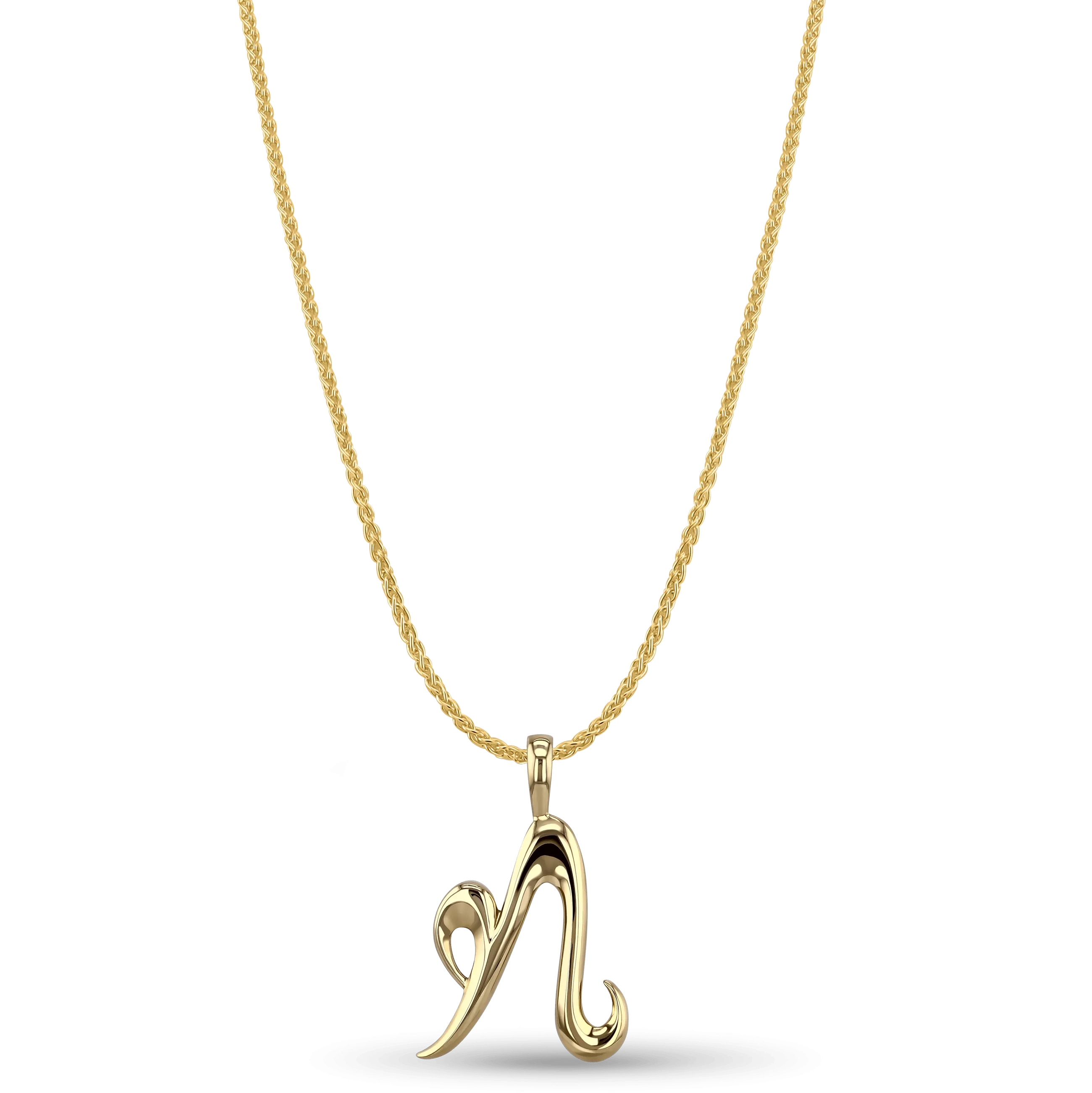 Initial N Love Letter Pendant