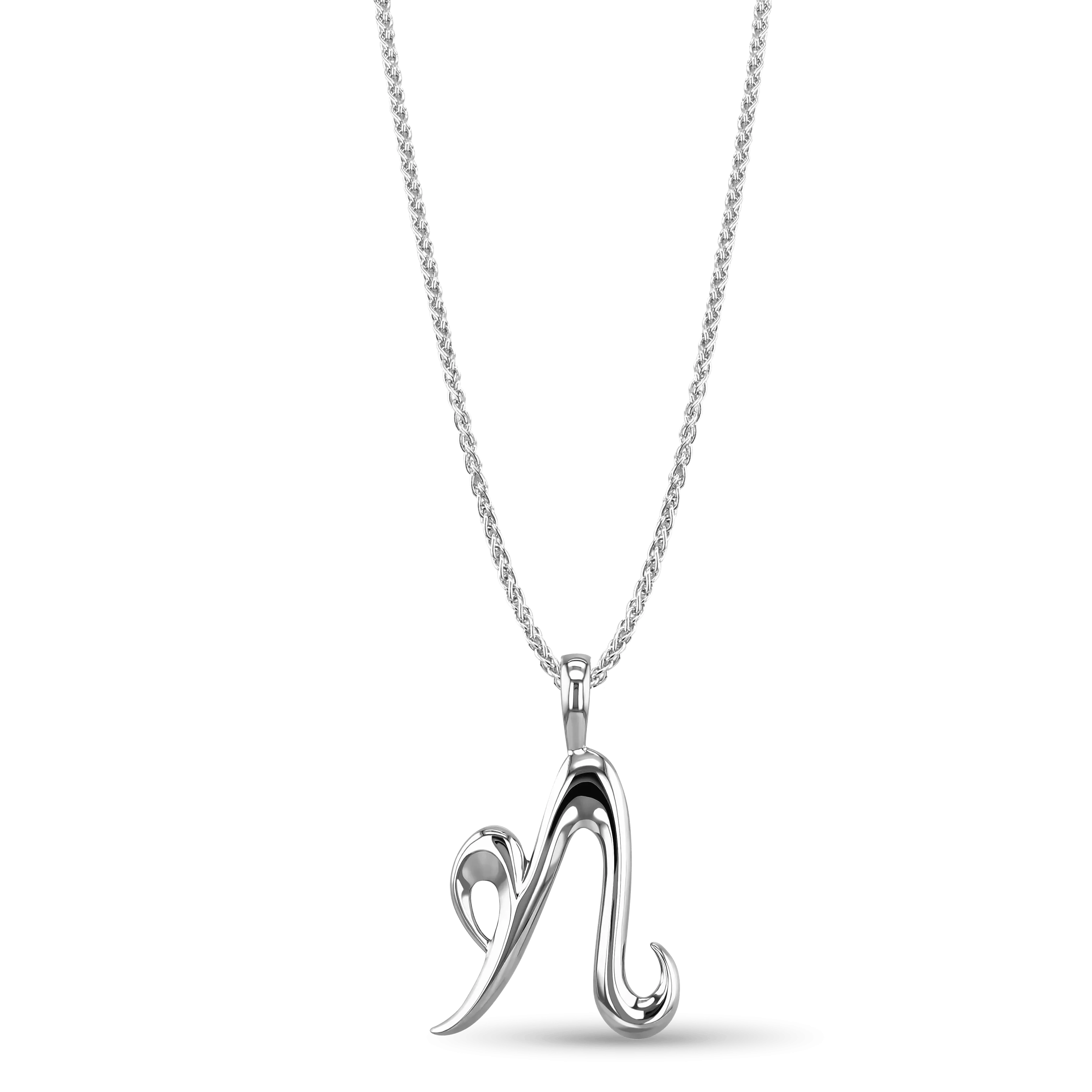 Initial N Love Letter Pendant