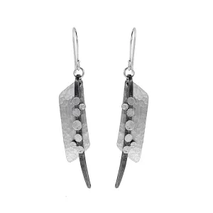 Israeli Captivating Dynamic Sterling CZ Earrings