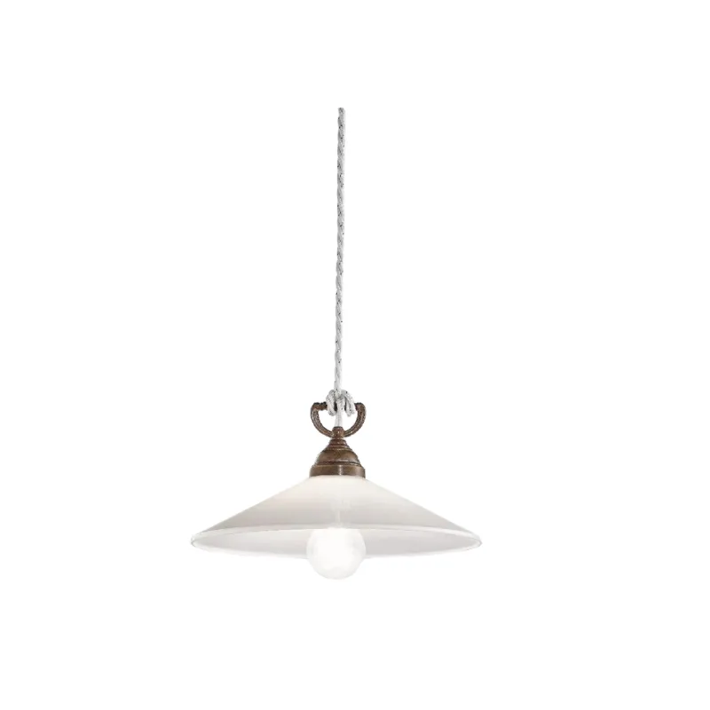 Italian Opal Glass Pendant Light | Assorted Sizes