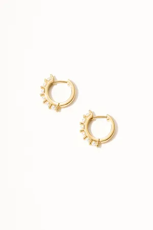 Ivy 18K Gold Huggie Earrings