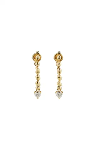 LAB DIAMOND DROPLET EARRINGS