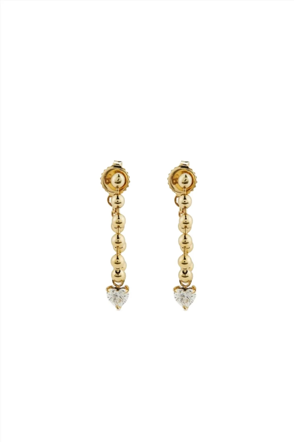 LAB DIAMOND DROPLET EARRINGS