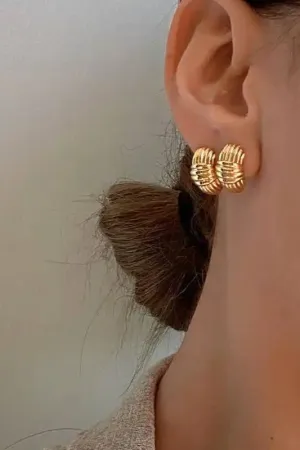 Luxury With A Rope-Inspired Earrings - Fluffy