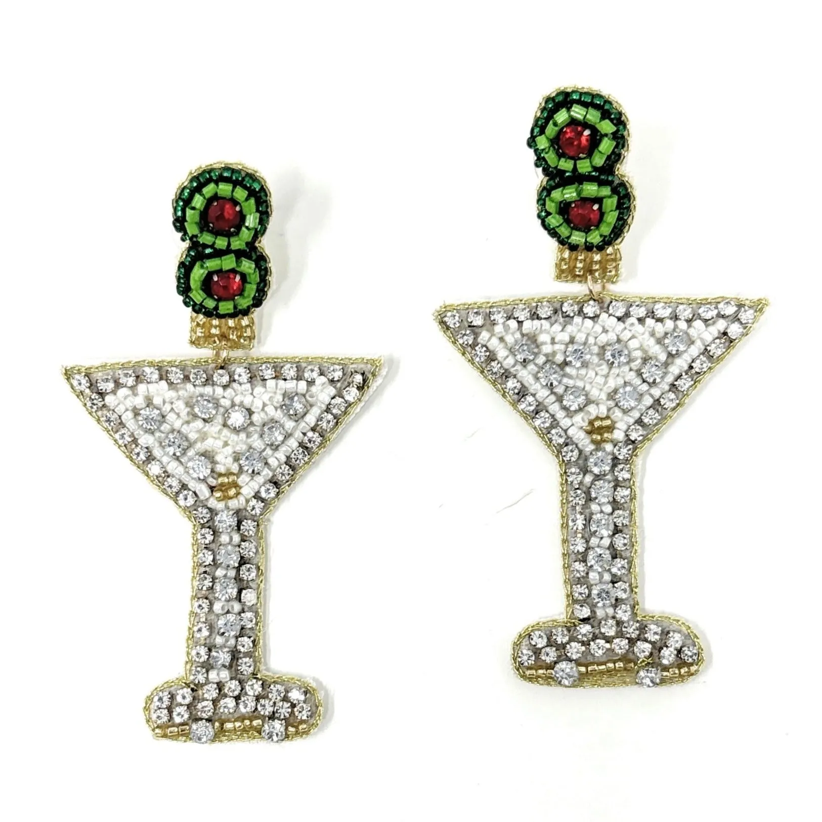 Martini Beaded Earrings