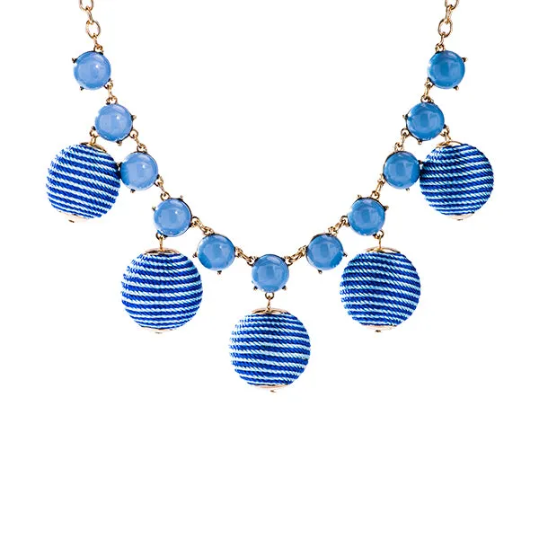 Mimi Threaded Ball Statement Necklace