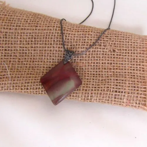 Mookaite Gemstone Pendant Necklace