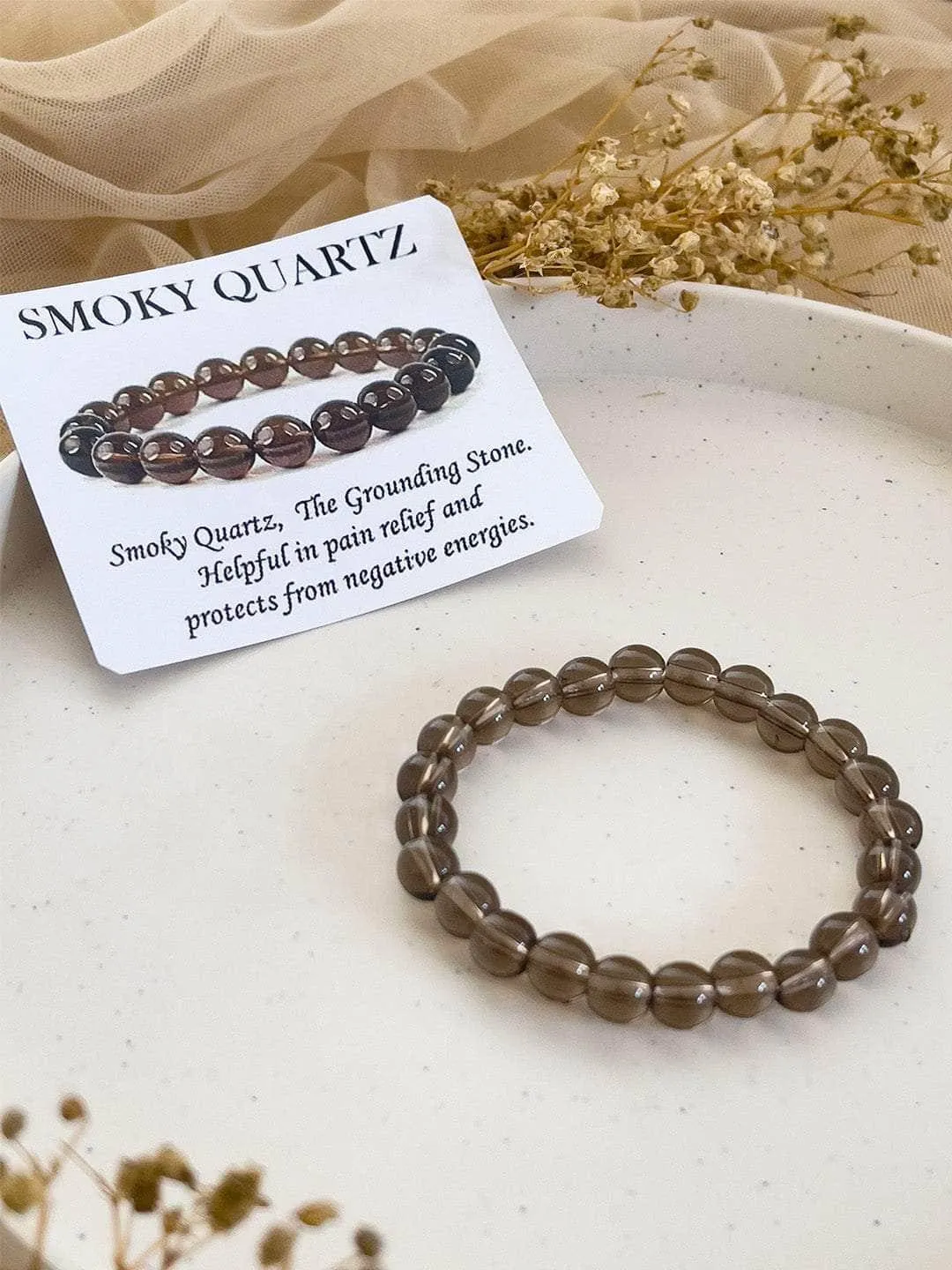 Natural Smoky Quartz Bracelet