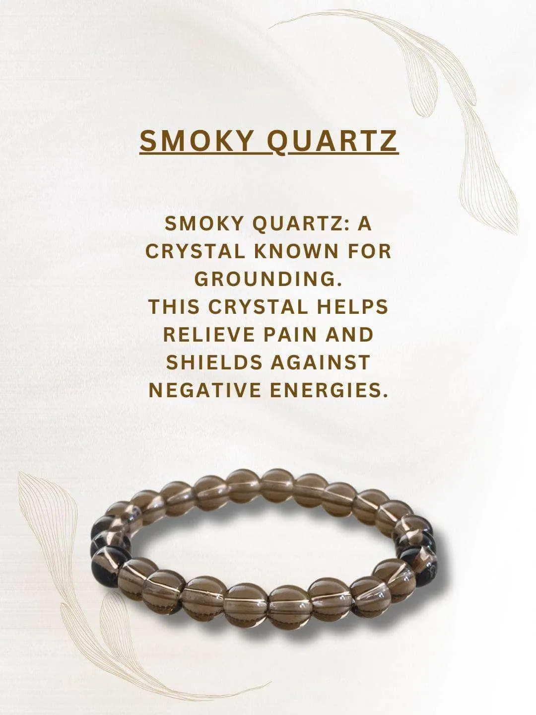 Natural Smoky Quartz Bracelet