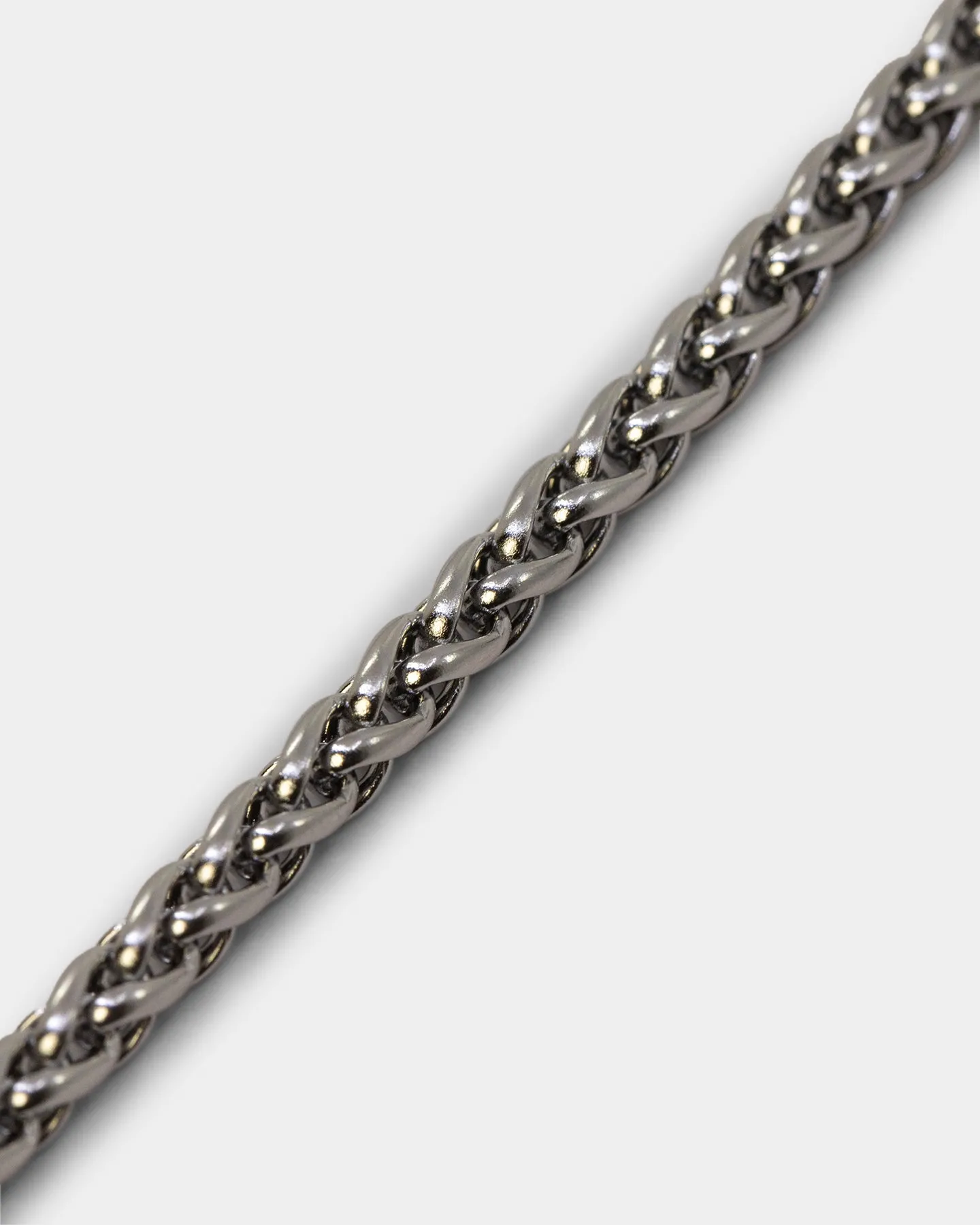 NXS Wheat Chain White Gold