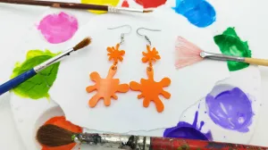 PAINT SPLATTER EARRINGS | Come in colours everywhere: Be like a rainbow!