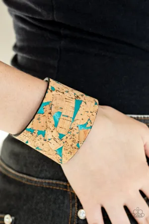 Paparazzi Bracelet ~ Cork Congo - Blue