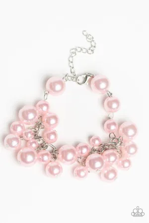 Paparazzi Bracelet ~ Girls in Pearls - Pink