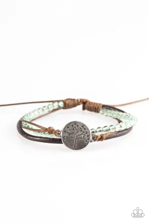 Paparazzi Bracelet ~ Treetop Treasure - Green