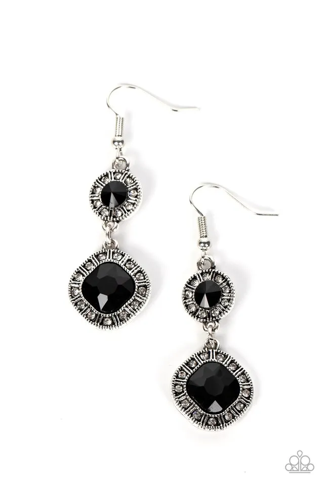 Paparazzi Earring ~ Modern Motives - Black