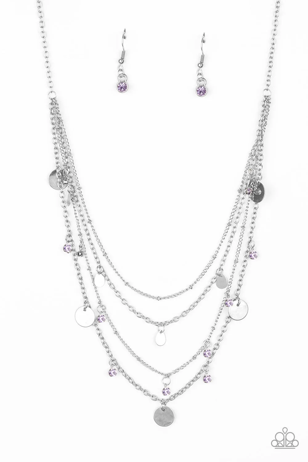 Paparazzi Necklace ~ Classic Class Act - Purple