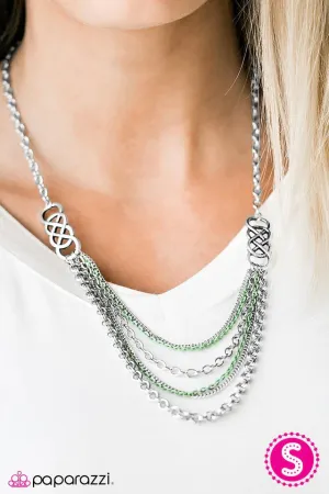 Paparazzi Necklace ~ Infinite Color - Green