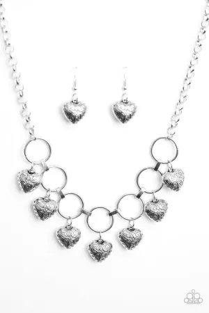 Paparazzi Necklace ~ Radiant Romance - Silver