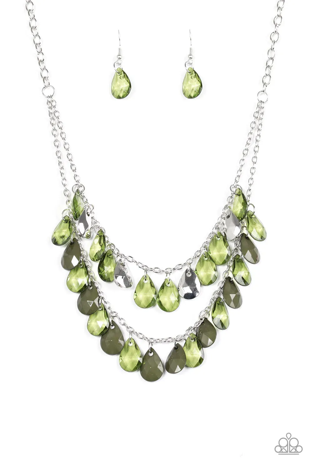 Paparazzi Necklace ~ Storm Warning - Green