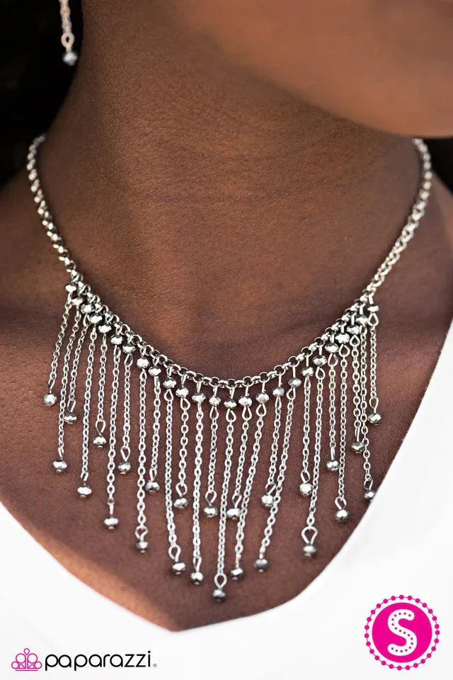 Paparazzi Necklace ~ Who Needs Fireworks? - Silver