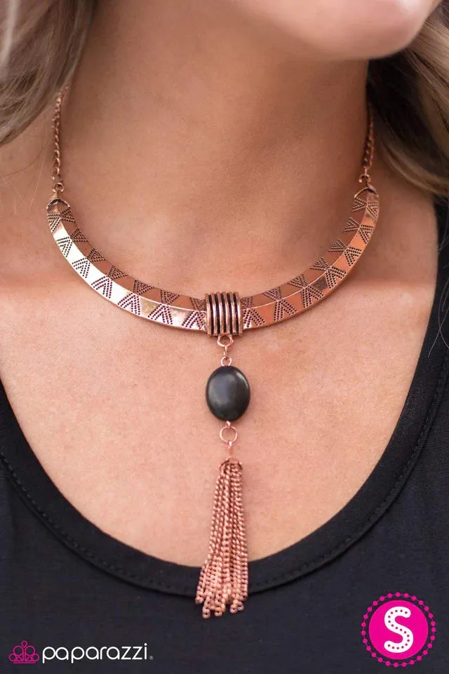 Paparazzi Necklace ~ Wild West Show - Copper