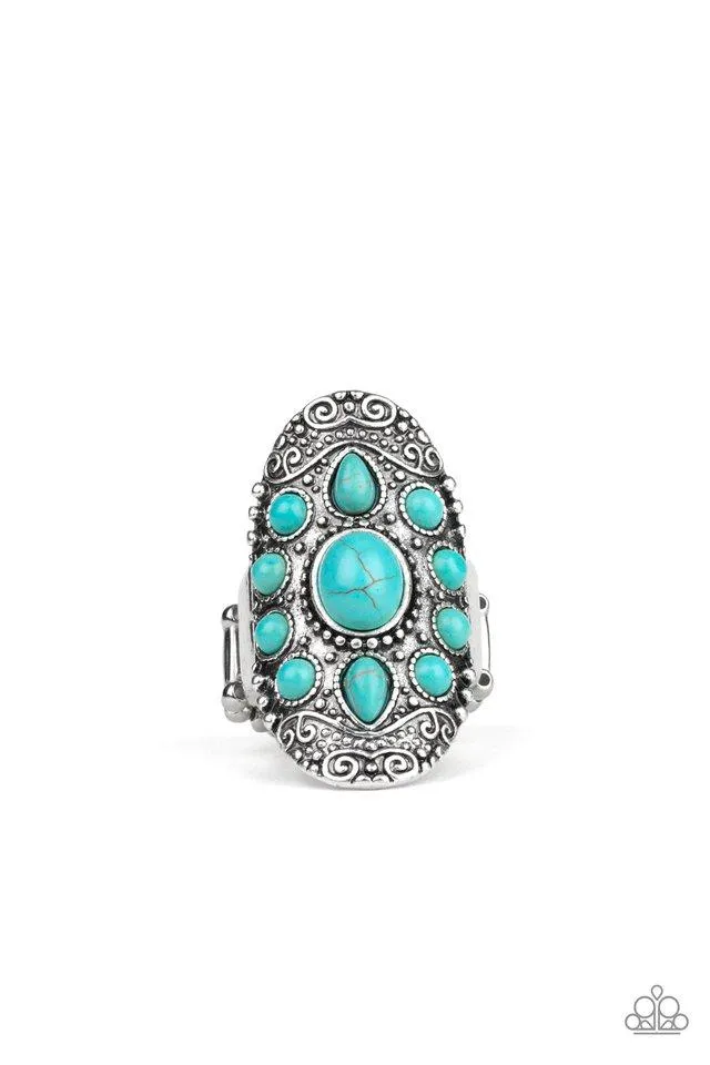 Paparazzi Ring ~ Stone Sunrise - Blue