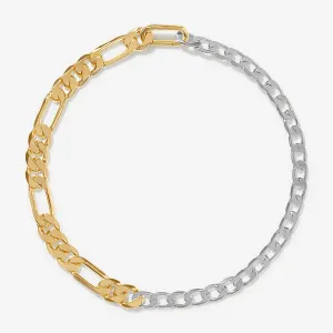 Parker two-tone chain anklet