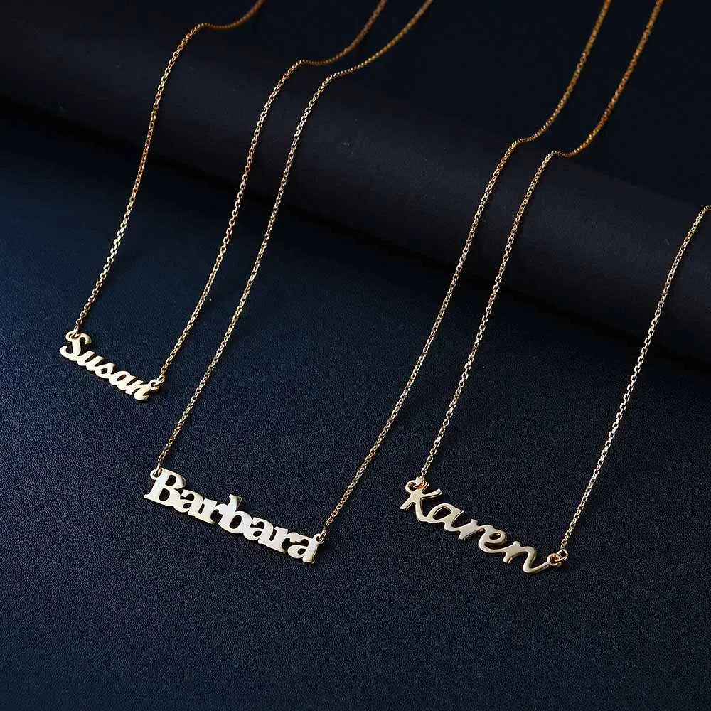 Personalised Name Necklaces Classic chain