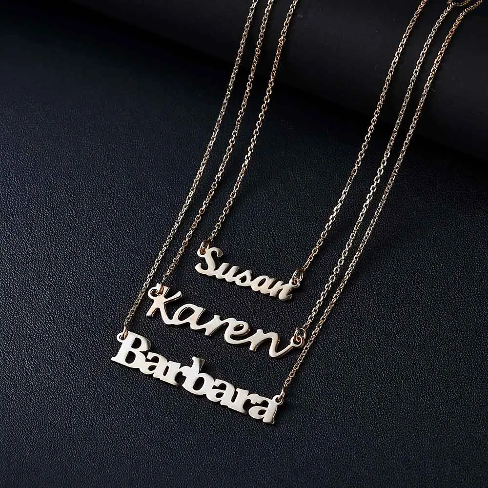 Personalised Name Necklaces Classic chain