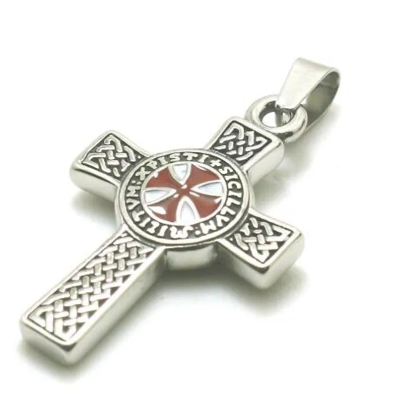 Personality Creative Jesus Cross Amulet Pendant Rock Casual Gift Catholic Christian Necklace