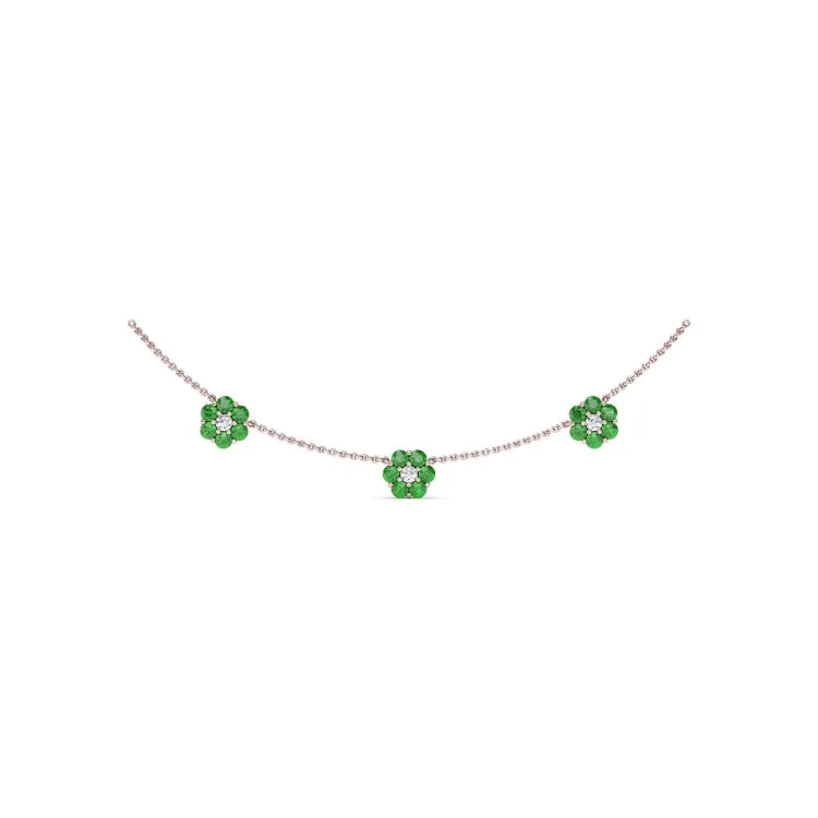 Petals Of Love Emerald Necklace