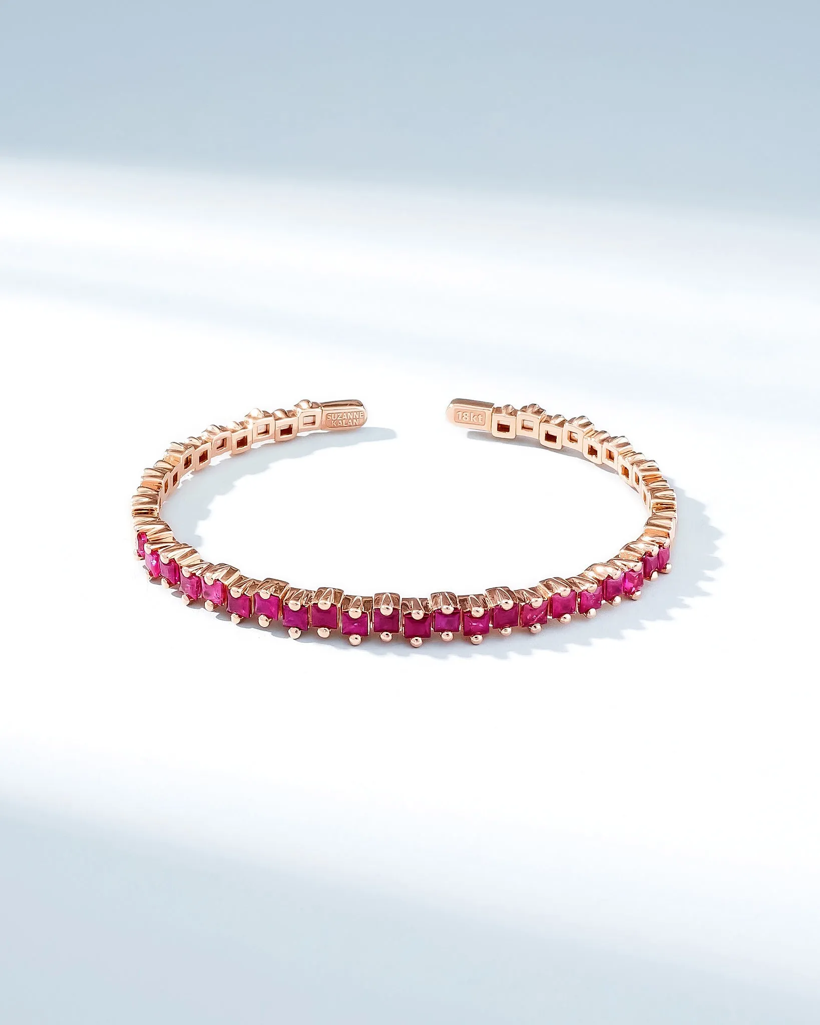 Princess Staggered Ruby Bangle