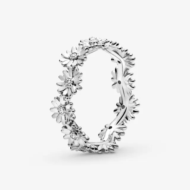 "Elizabeth" Flower Crown Sterling Silver rings