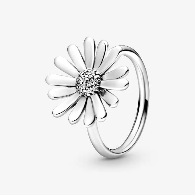 "Elizabeth" Flower Crown Sterling Silver rings