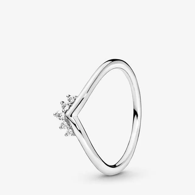 "Elizabeth" Flower Crown Sterling Silver rings