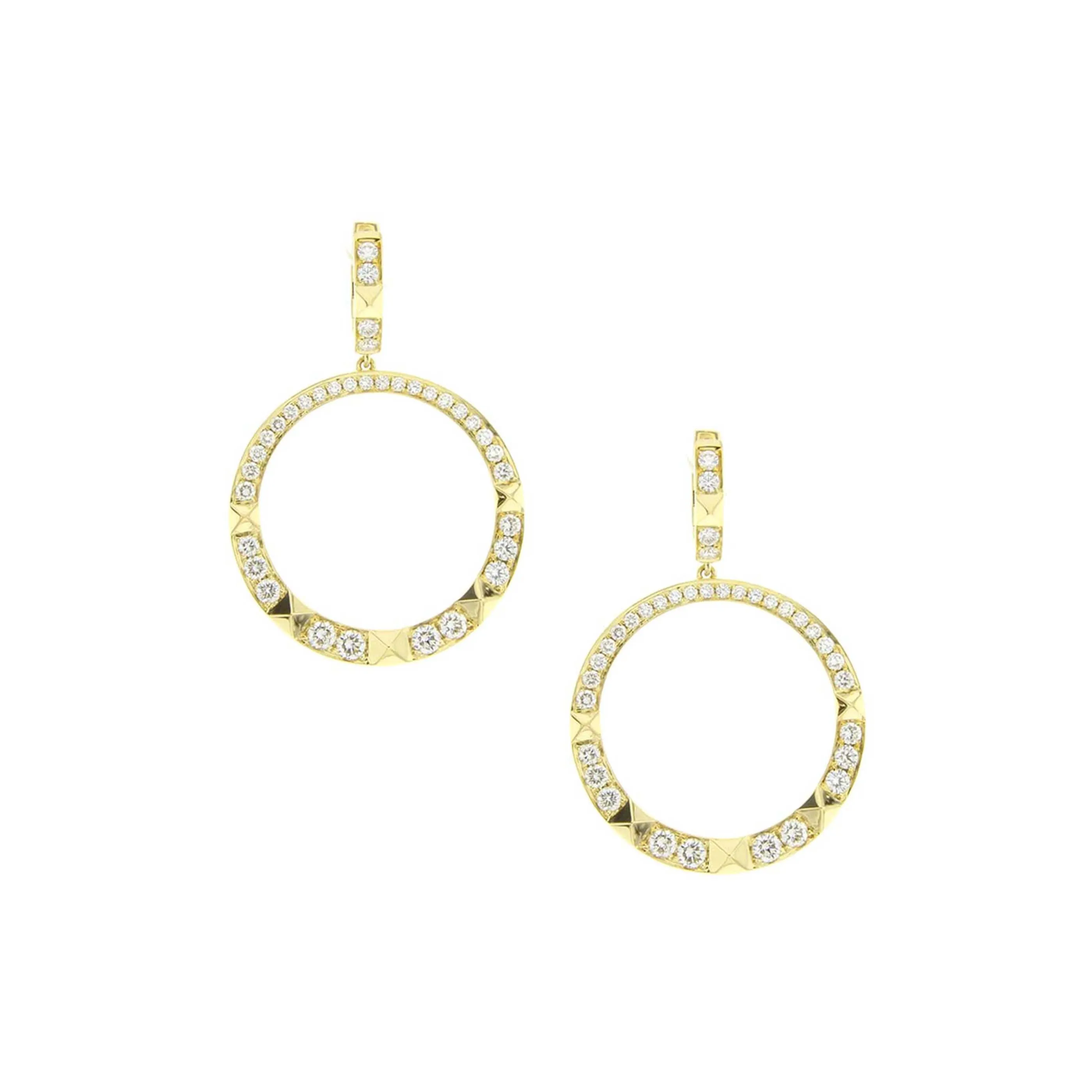 R.08® Pendant Earrings | 18K Yellow Gold