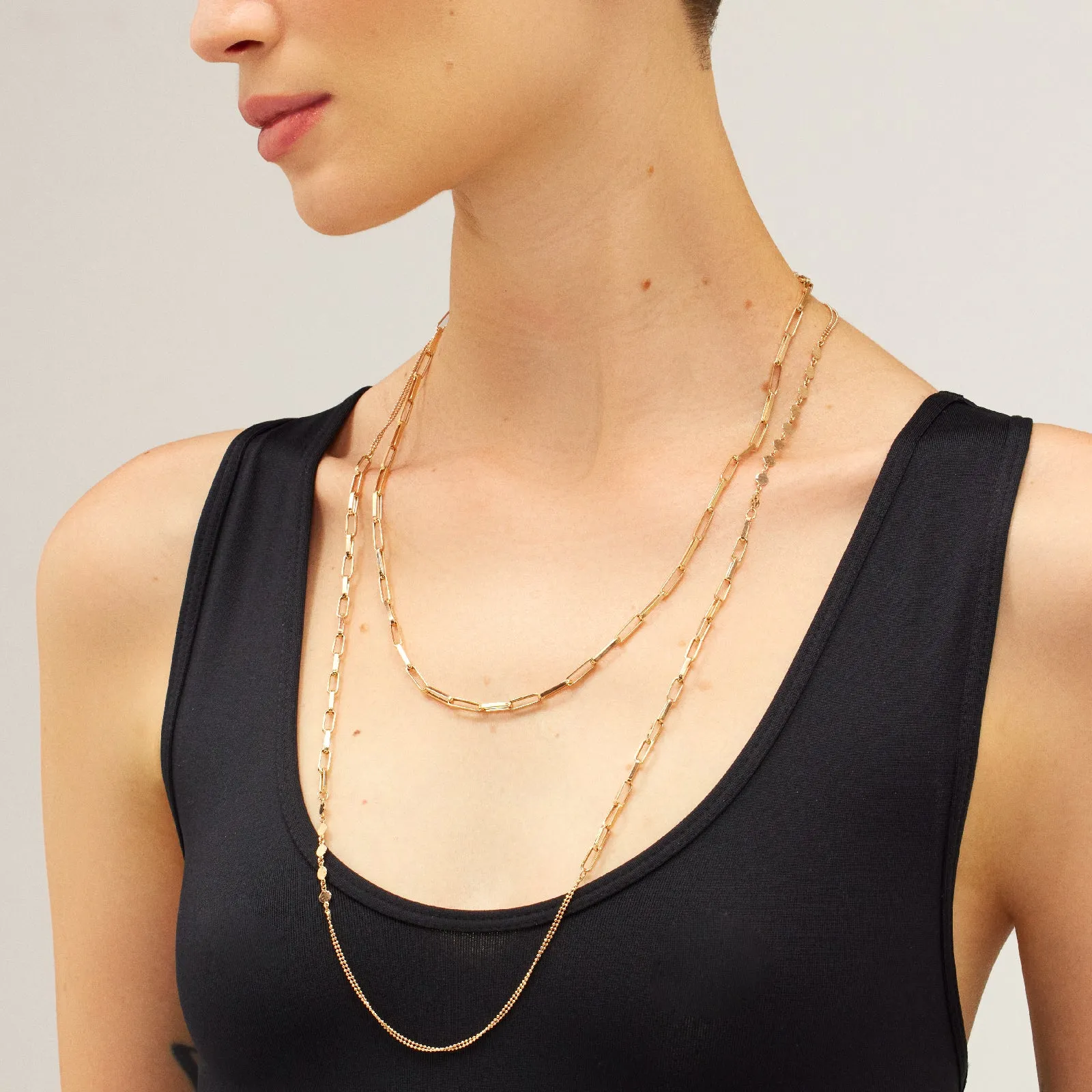 Rectangle Chain Necklace