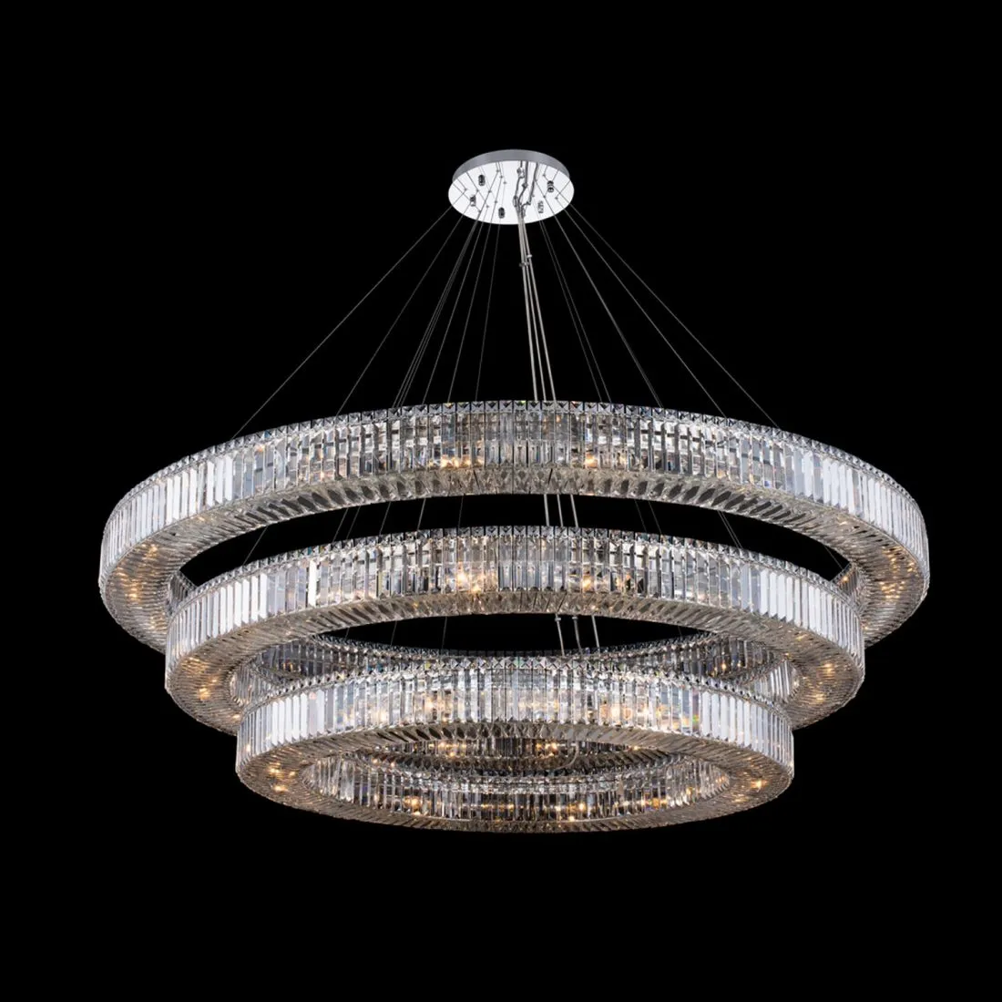 Rondelle 3 Tier Pendant (47"   60"   72")