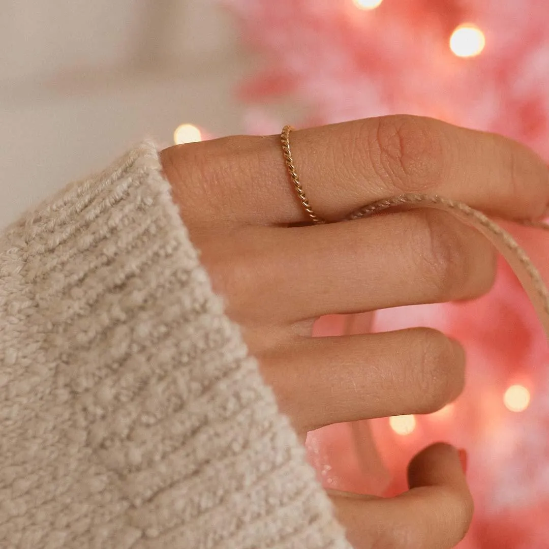 Rose Gold Multi Stacker Ring Set