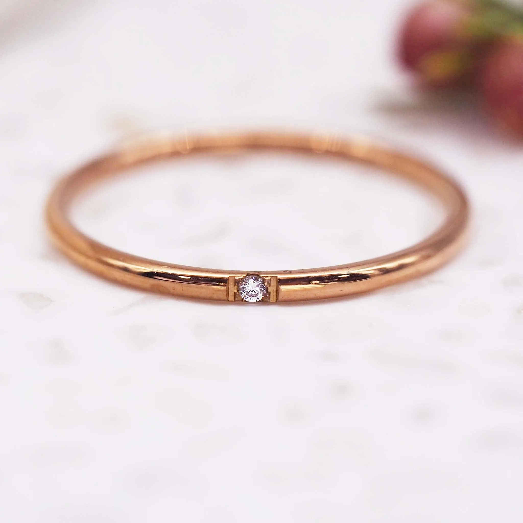 Rose Gold Multi Stacker Ring Set