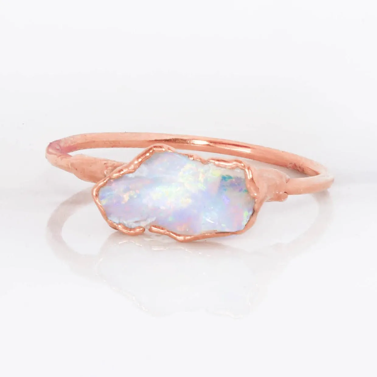 Rose Gold Opal Ring