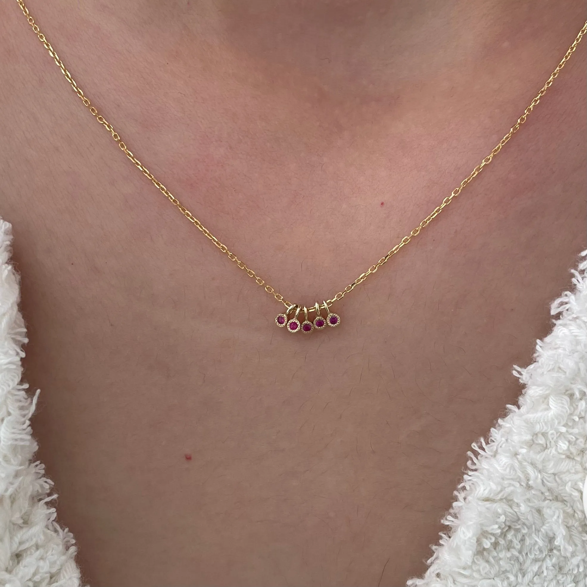 Ruby Milestones Necklace