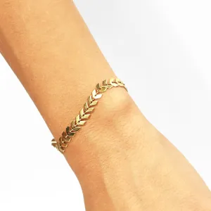 Savannah Stainless Steel PVD Chevron Bracelet