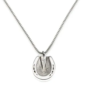 Shod Hoof Necklace, Sterling Silver