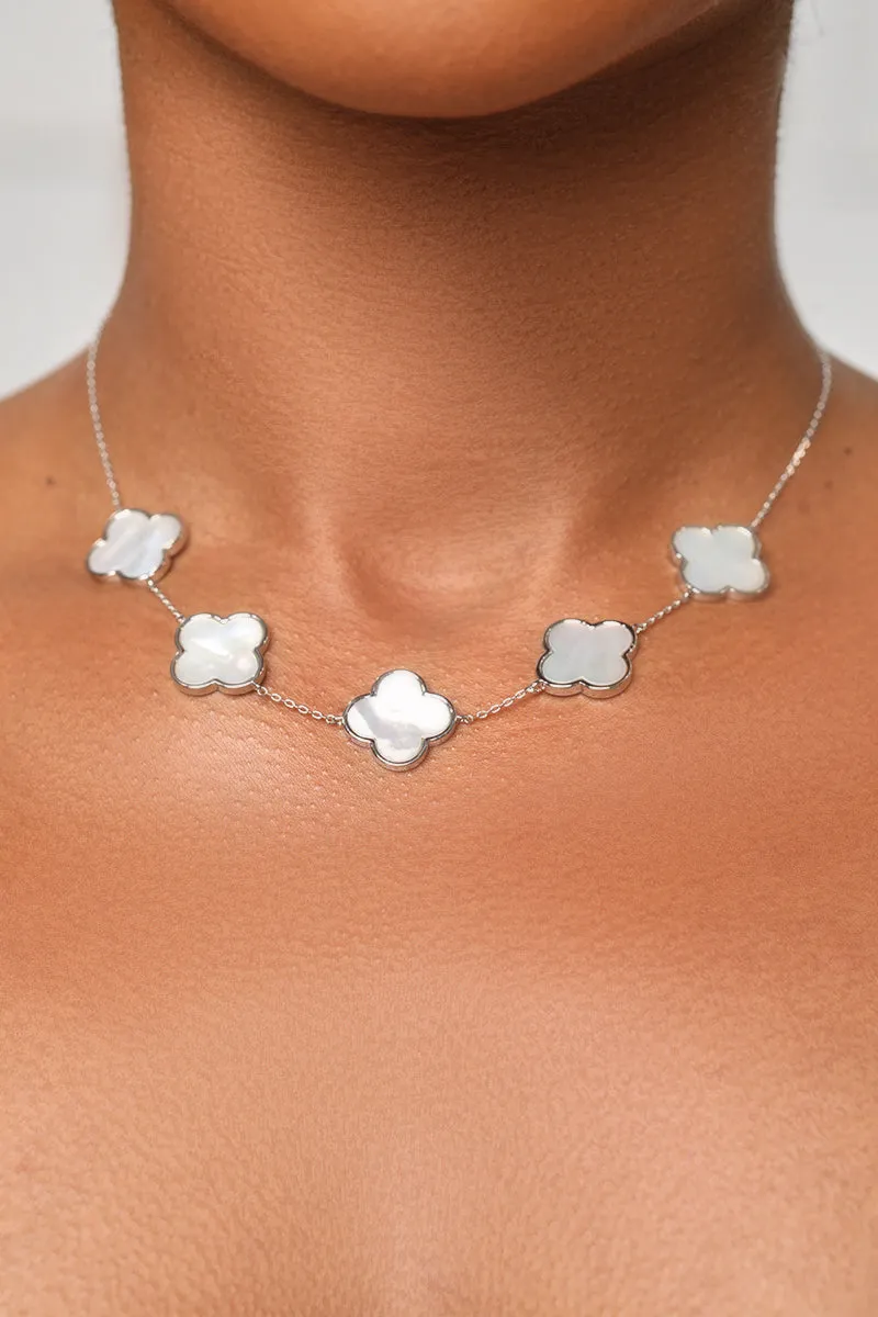 Silver Clover Necklace