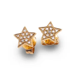 Star Diamond Stud Earrings