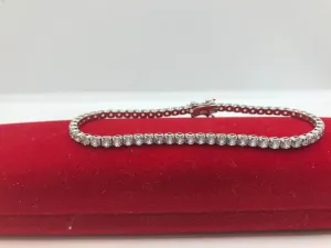 Sterling silver tennis bracelets