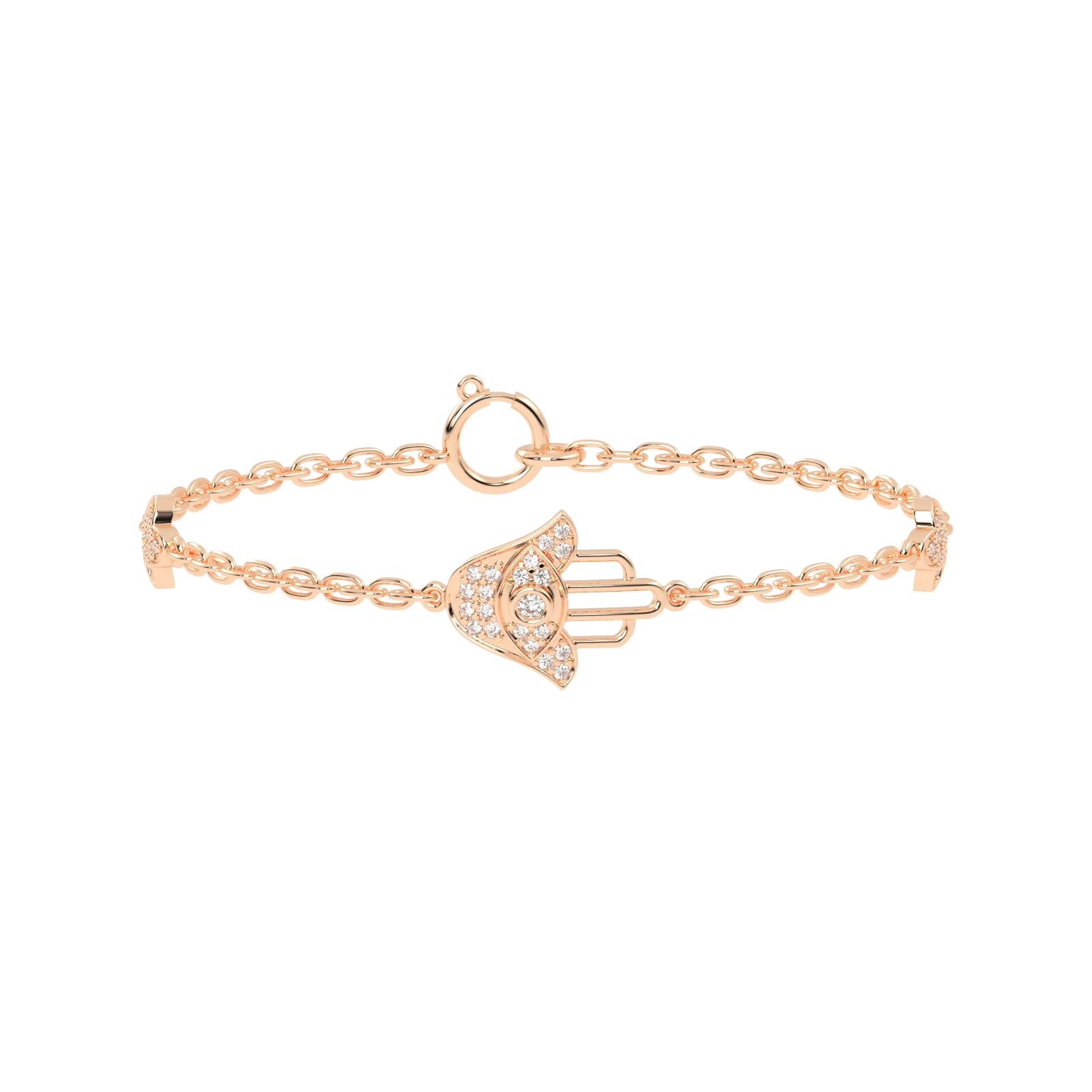 Stylish Diamond Accent Gold Bracelet