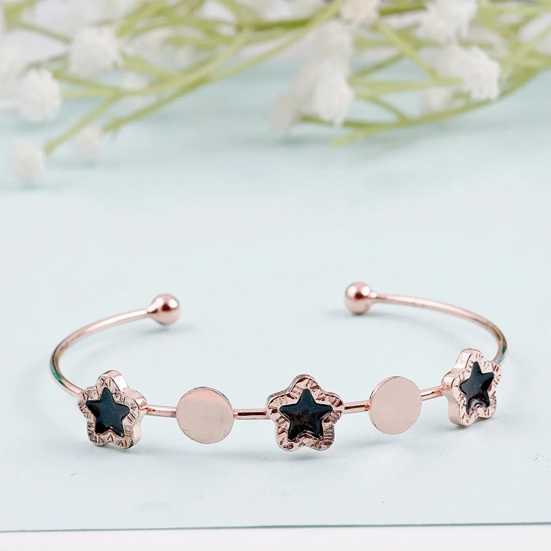 Stylish Rose Gold Star Shape Bracelet